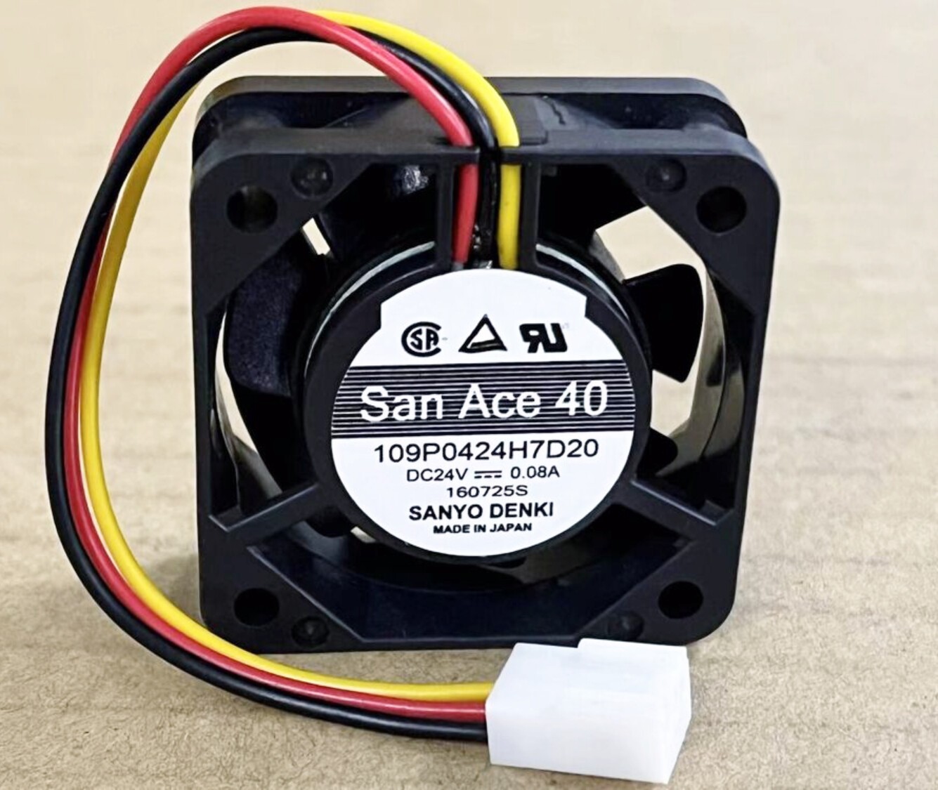 SANYO San Ace 109P0424H7D20 24V 0.08A 4015 4cm Chassis Industrial Cooling Fan