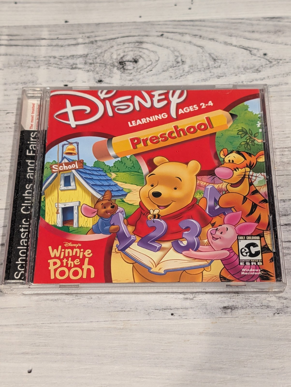 Disney Preschool Ages 2-4 Winnie the Pooh (PC, 2001) WITH BOOKLET