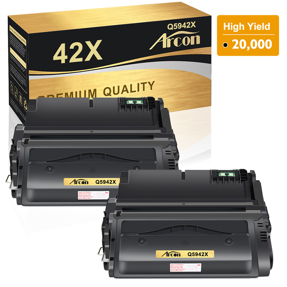 2PK Toner Compatible With HP Q5942X 42X LaserJet 4200 4240 4250 4300 4345 4350