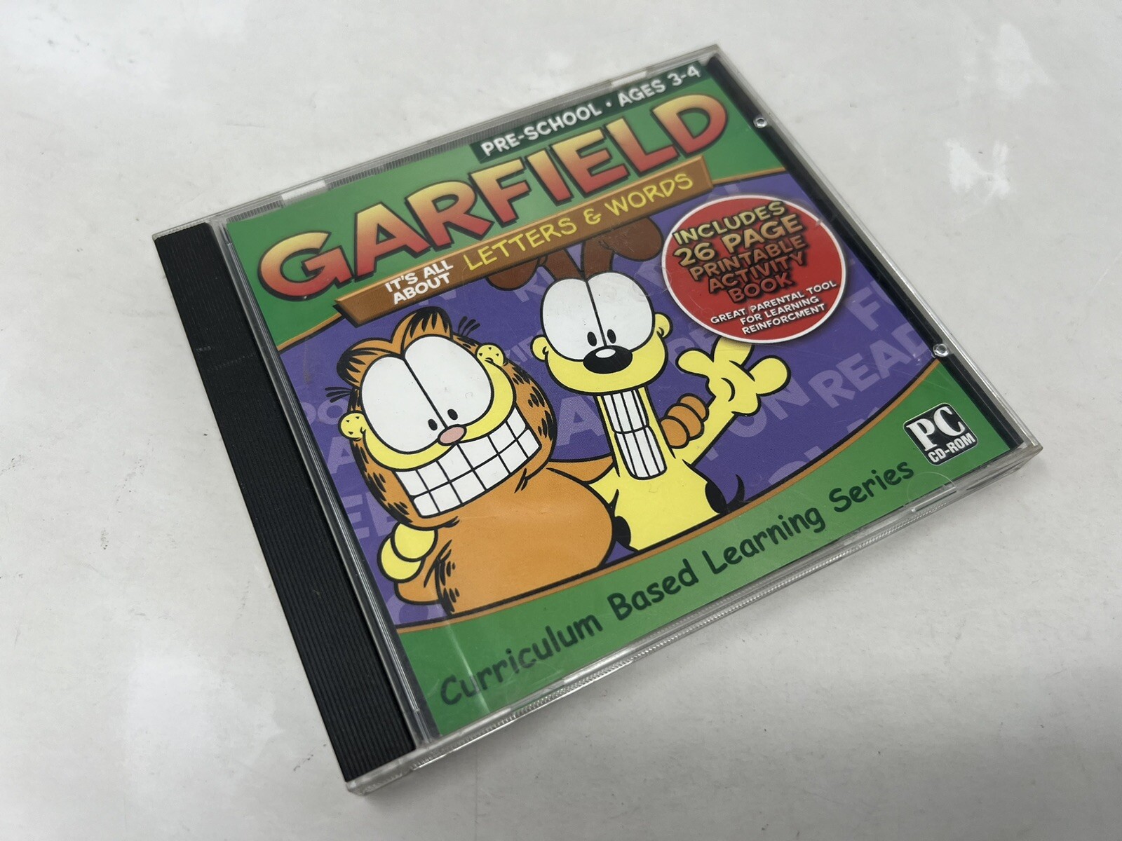 Garfield: It's All About Letters and Words Ages 3-4 (PC, 2006)