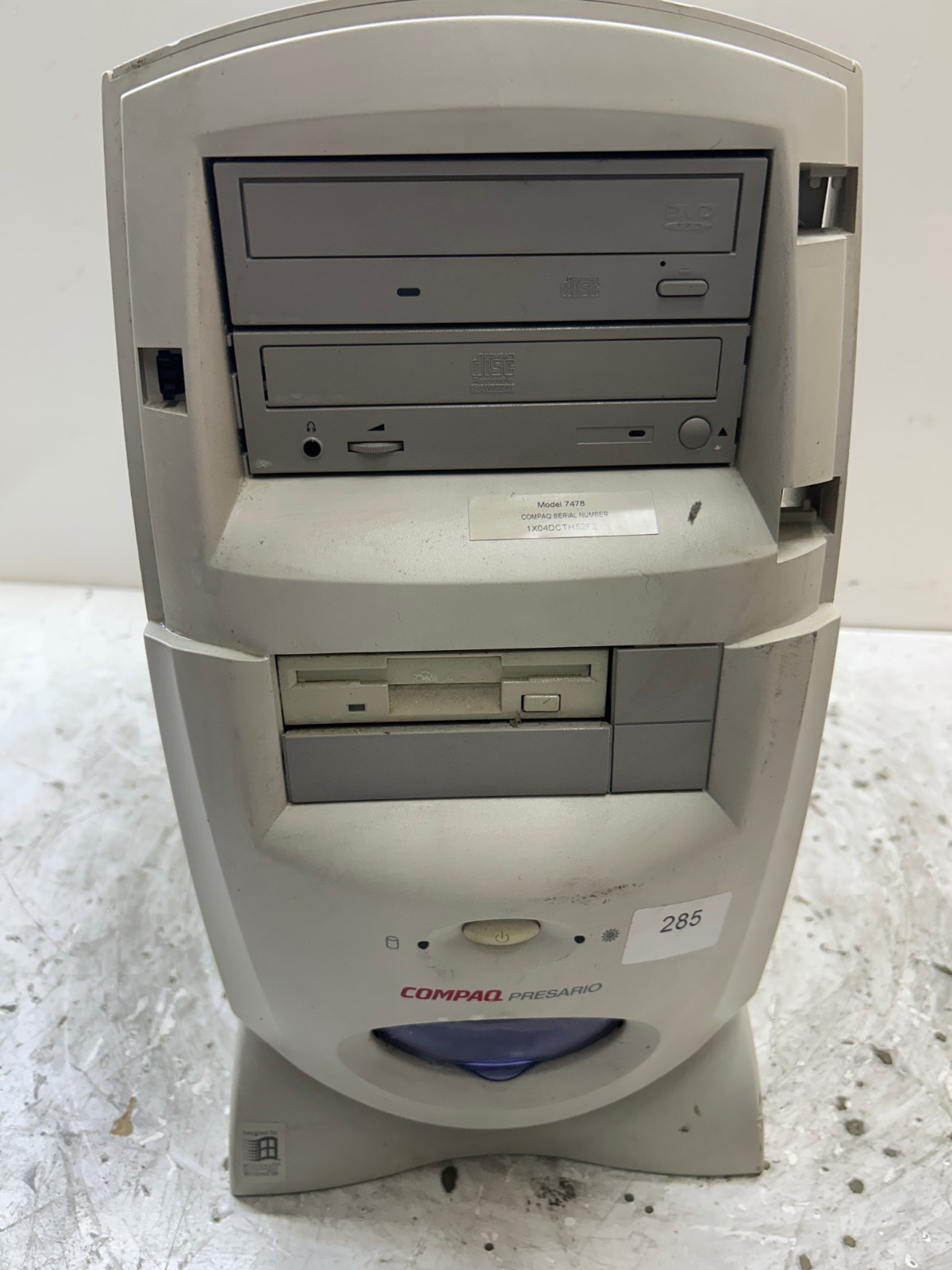 Compaq Presario 7478 Intel Celeron 1.70GHz 500MB NO HDD