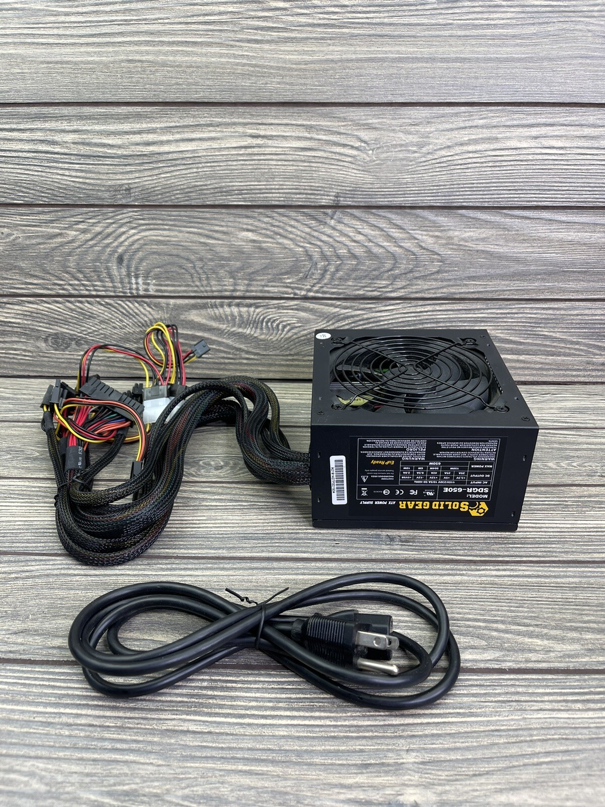 Solid Gear SDGR-650E ATX Power Supply  650W 120mm Fan - NOT TESTED