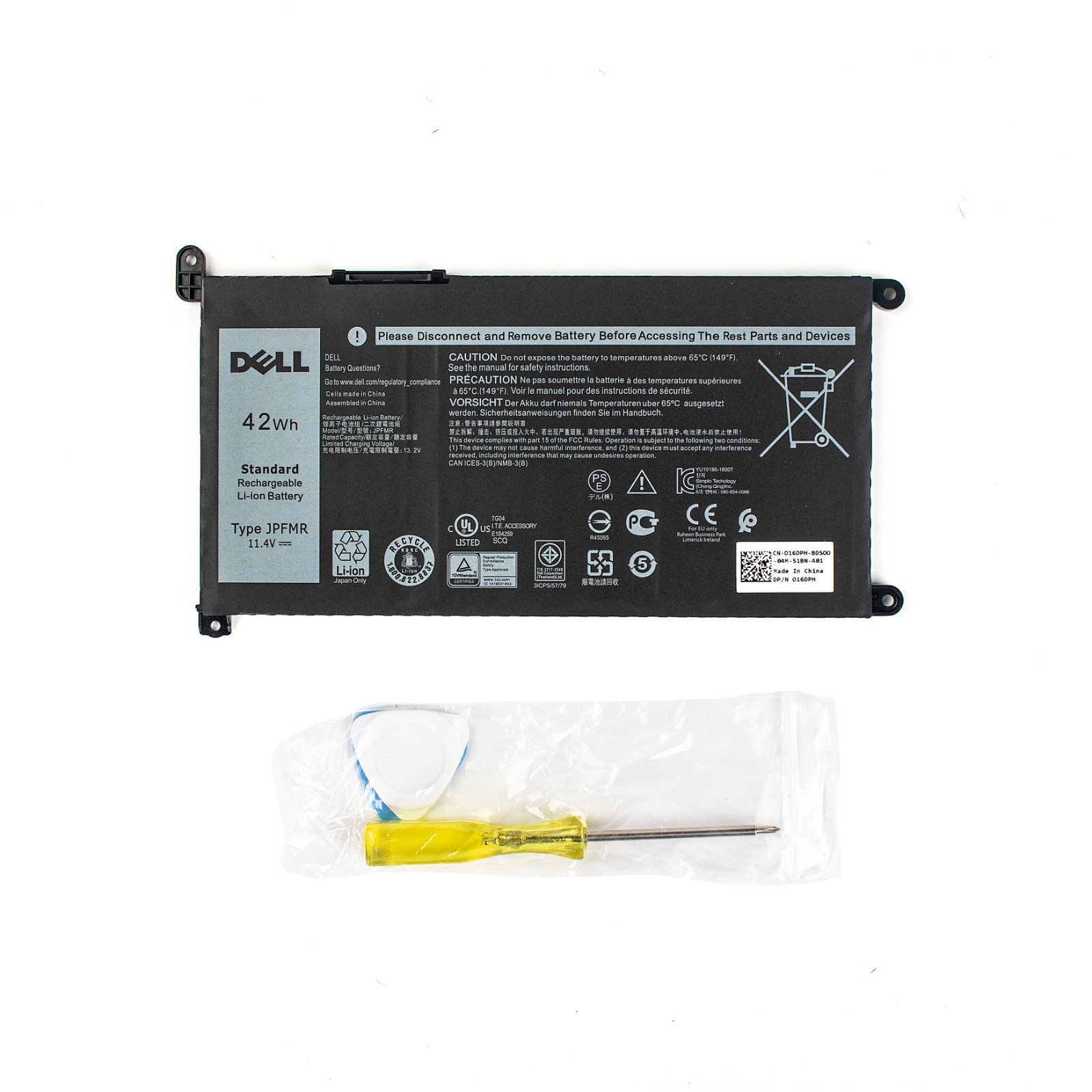 200PCS * OEM 42WH JPFMR Battery For Dell Chromebook 3100 3180 5190 2-in-1 7T0D3