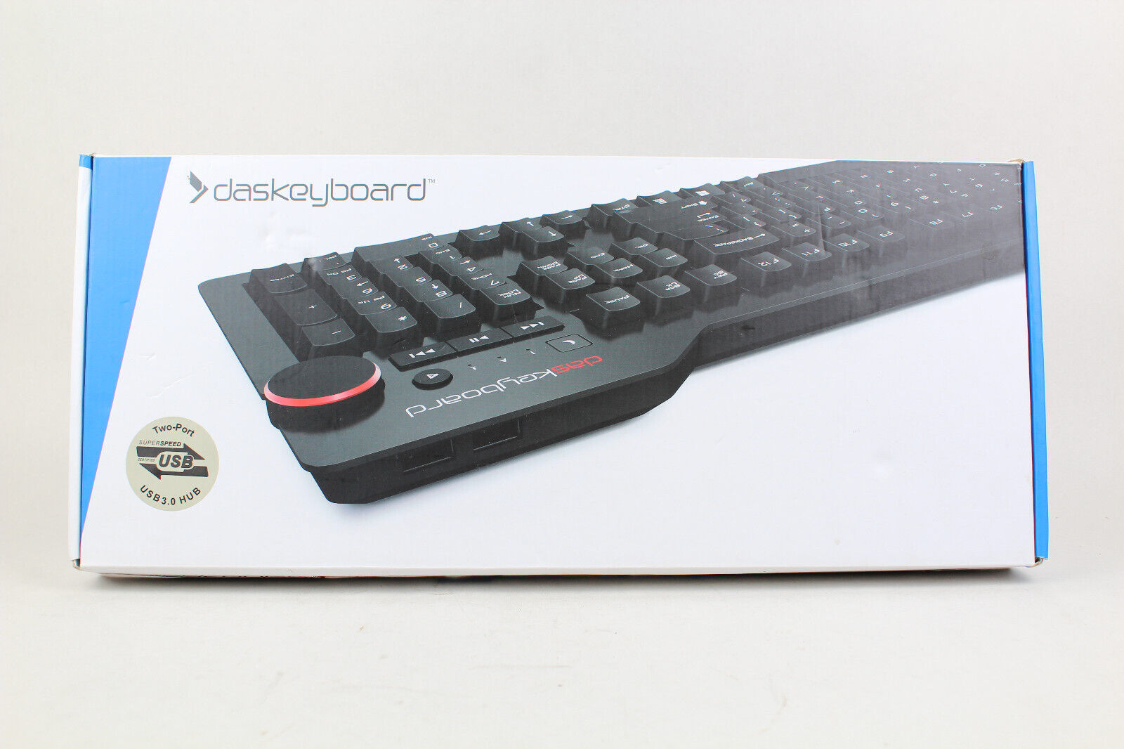 Das Keyboard 4 Professional Keyboard MX Blue Switch Two-Port USB 3.0 Hub(TESTED)