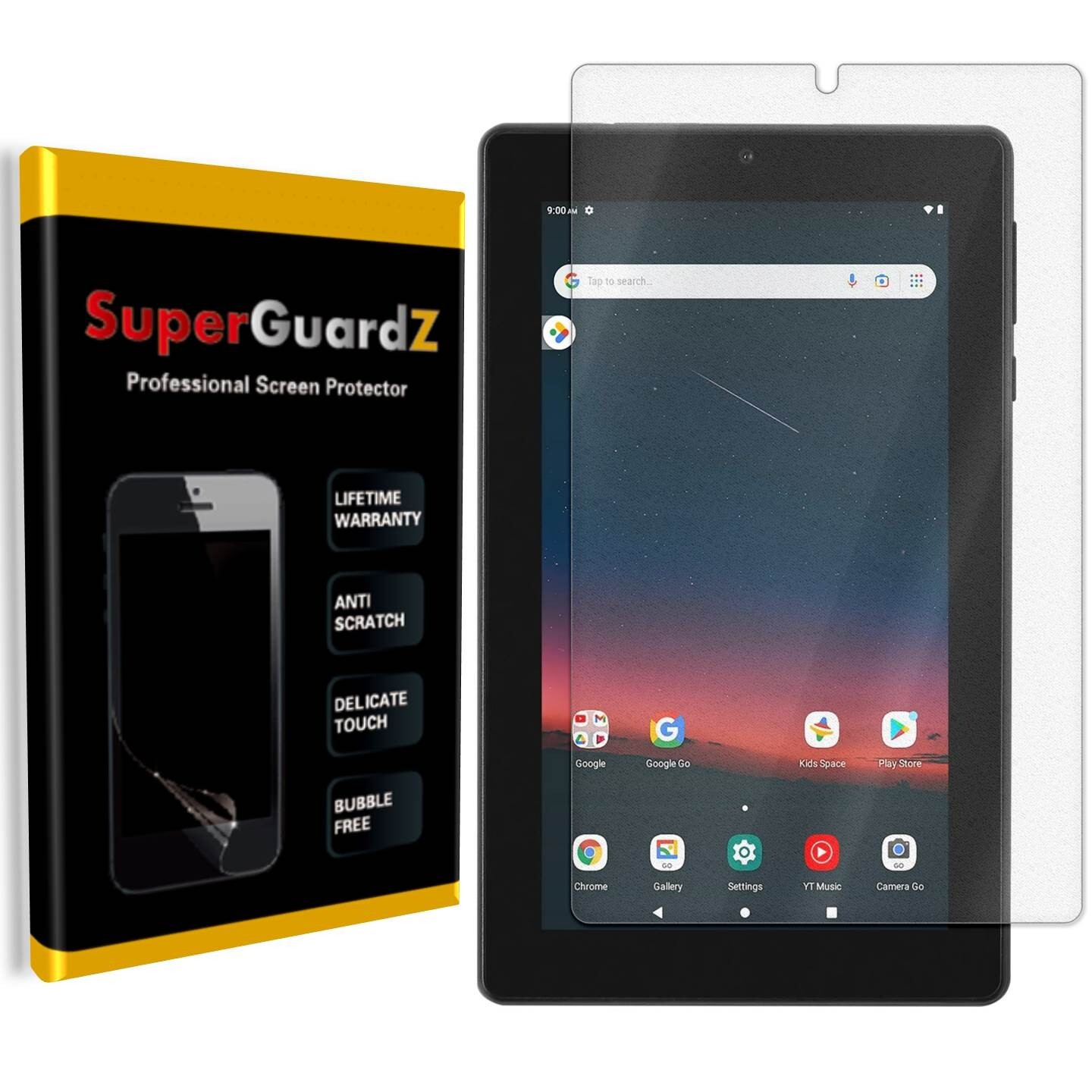 3X SuperGuardZ Clear Screen Protector Guard Shield Film For Onn 7 (Gen 3, 2022)