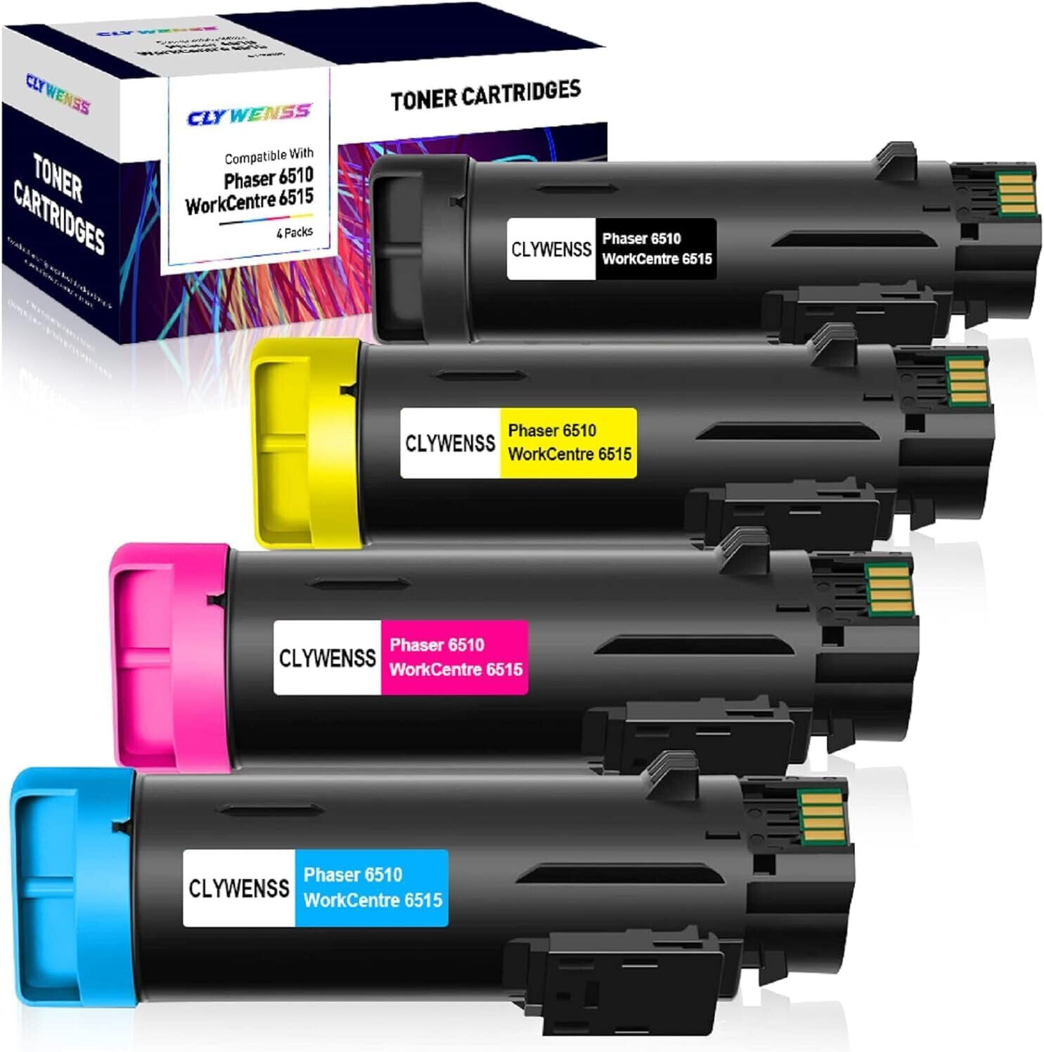 4PK 106R03480 Set Compatible For Xerox Workcentre 6515 Phaser 6510 dni Toner New