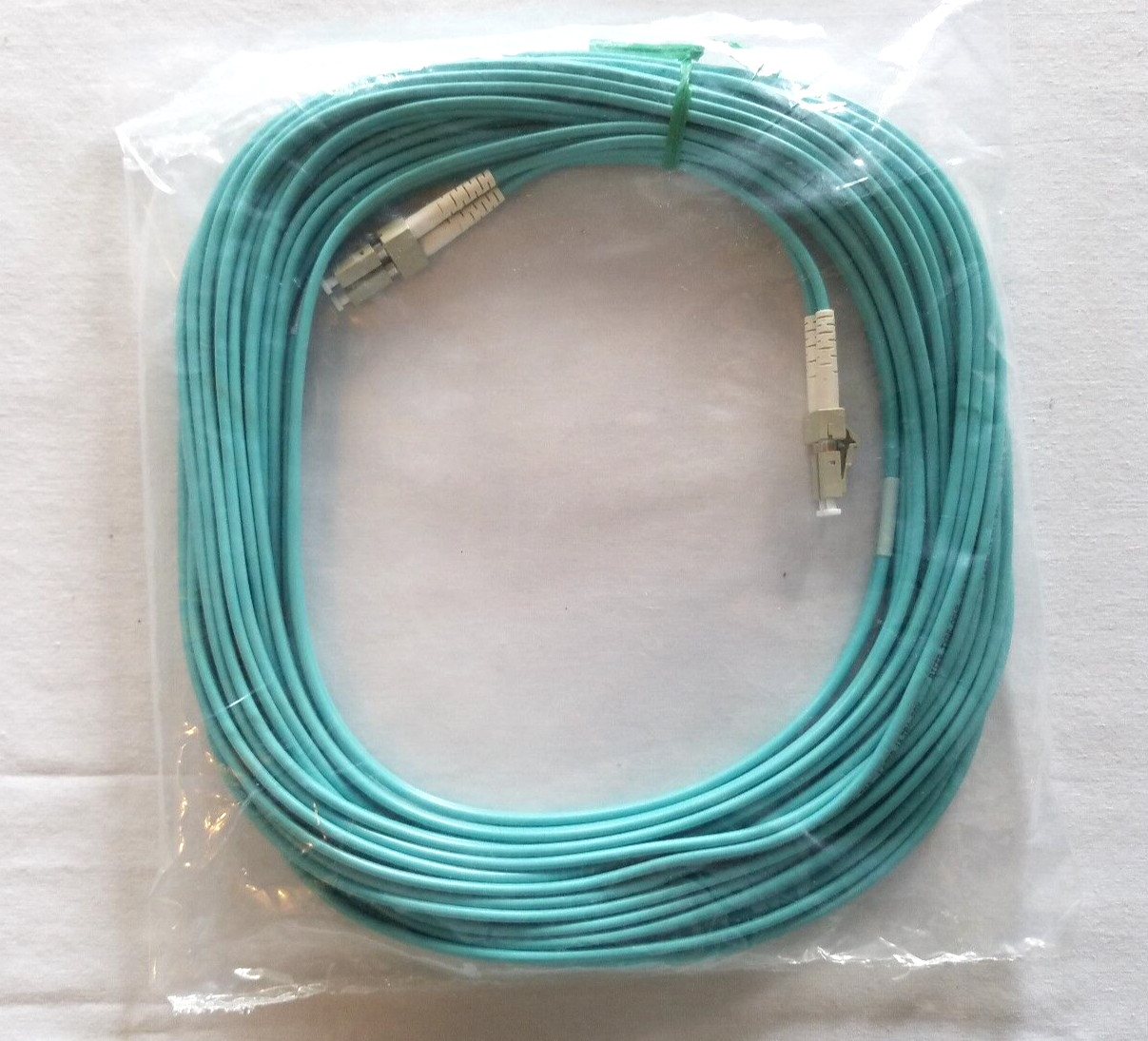 LC-LC Fiber Patch Cables 10 Gigabit OM3 Corning MM DP 50/125 40 Feet - LOT OF 5