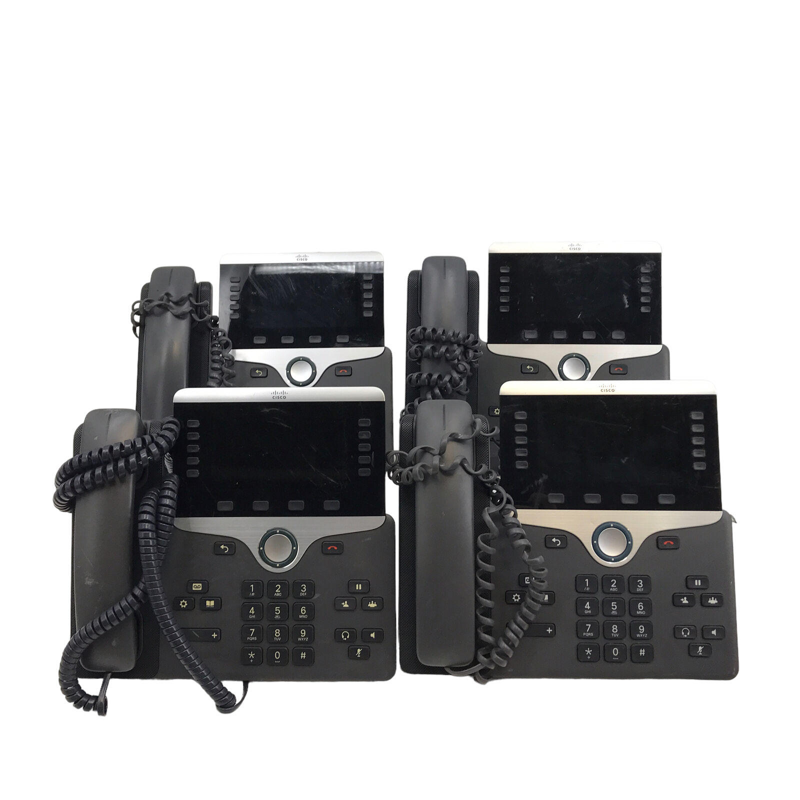Lot of 4 Cisco CP-8811 8811 VoIP 5-Line Business Conference Phones #L8811