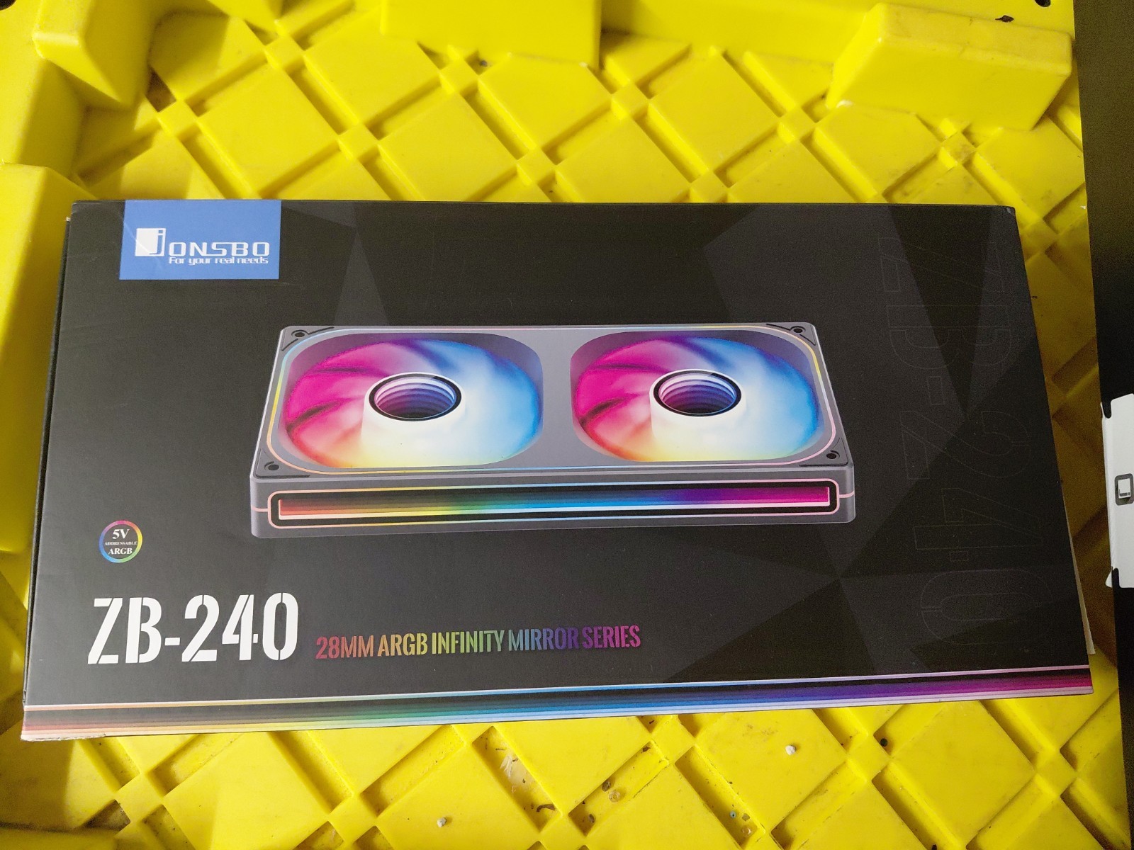 Jonsbo ZB-240 25mm ARGB Infinity Mirror Series PC Case Fan Dual