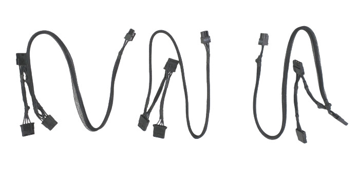EVGA 6-Pin PSU Cable, x3 SATA, Black, 3 Pack