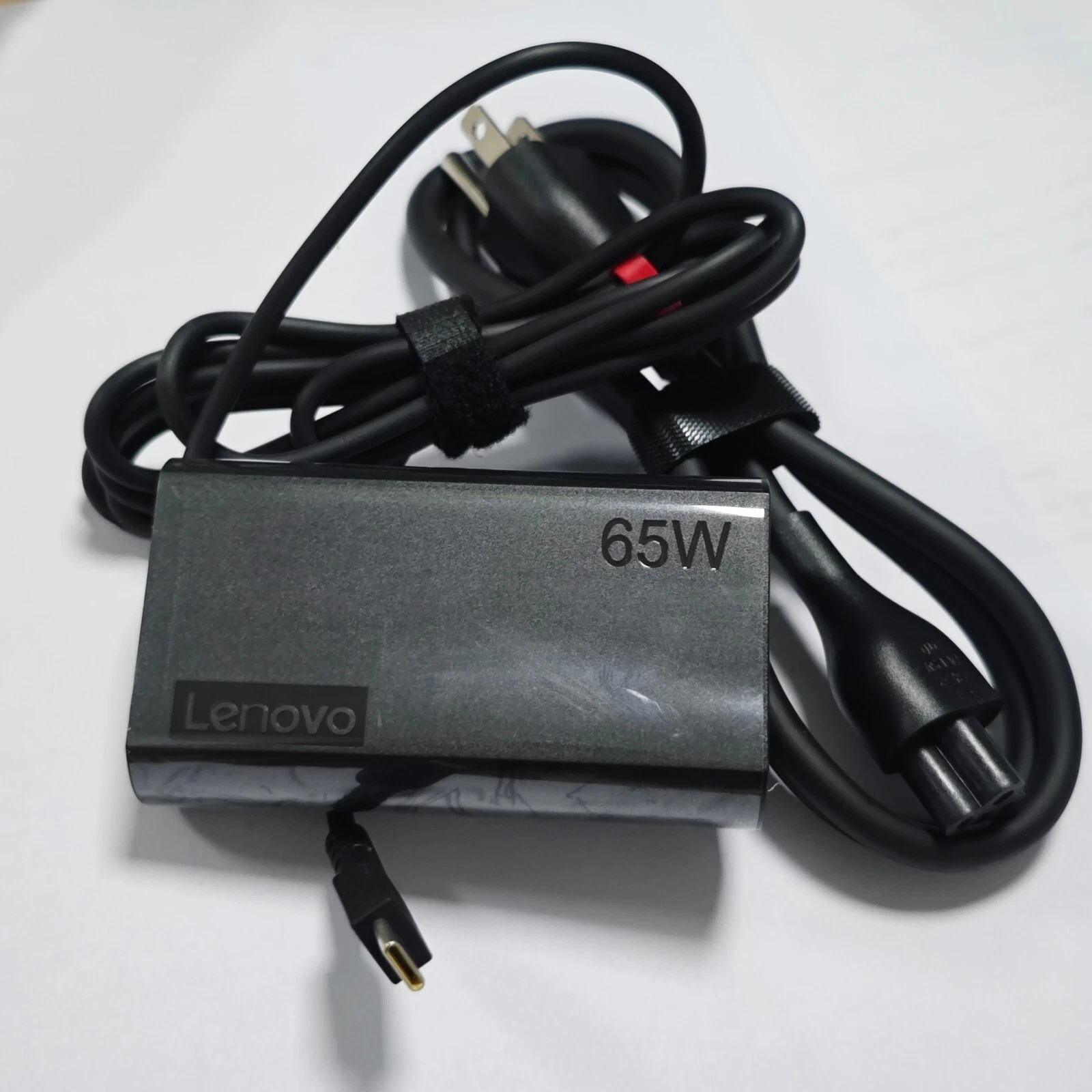OEM NEW Slim Round 65W USB C Type C Adapter Charger For Lenovo ADLX65YSCC3A