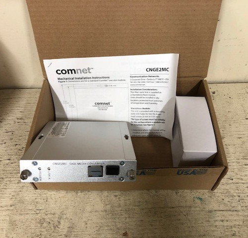 ComNet CNGE2MC Gigabit Media Converter Fiber Ethernet New Open Box