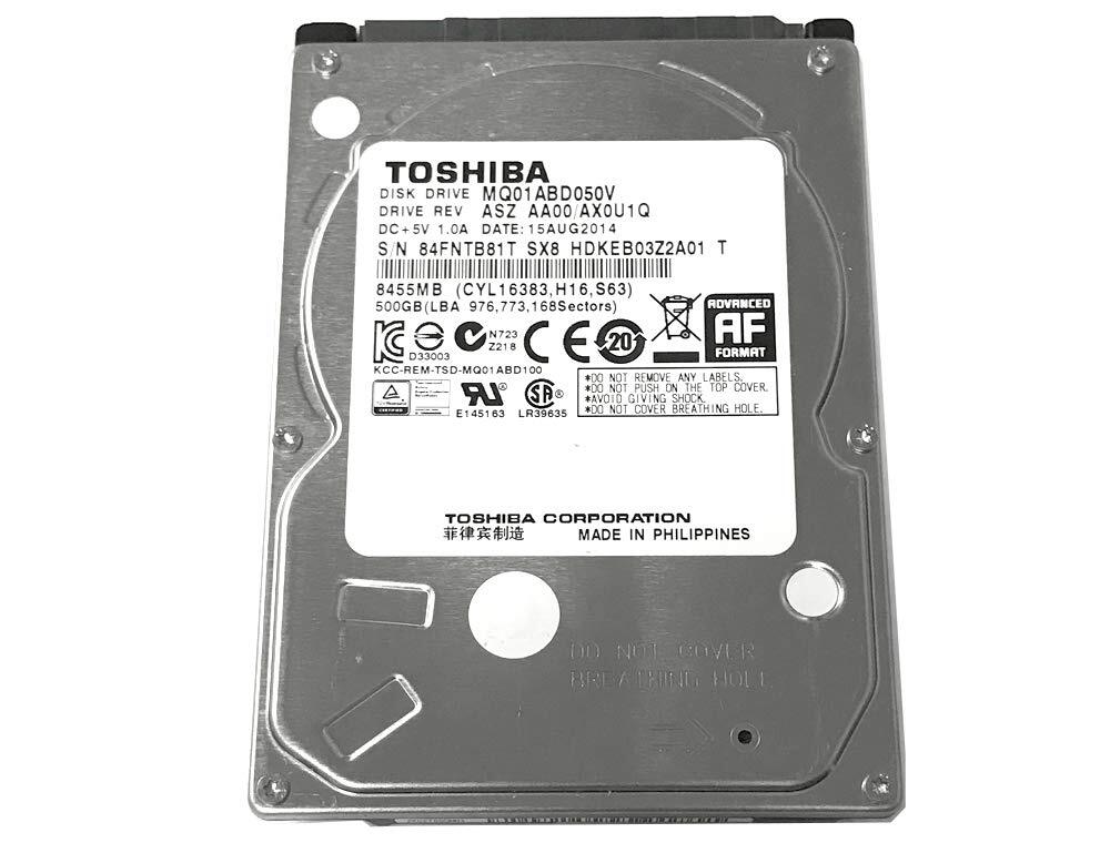 Toshiba 500GB 5400RPM 8MB Cache 9.5mm SATA 3.0Gb/s 2.5" Notebook Hard Drive