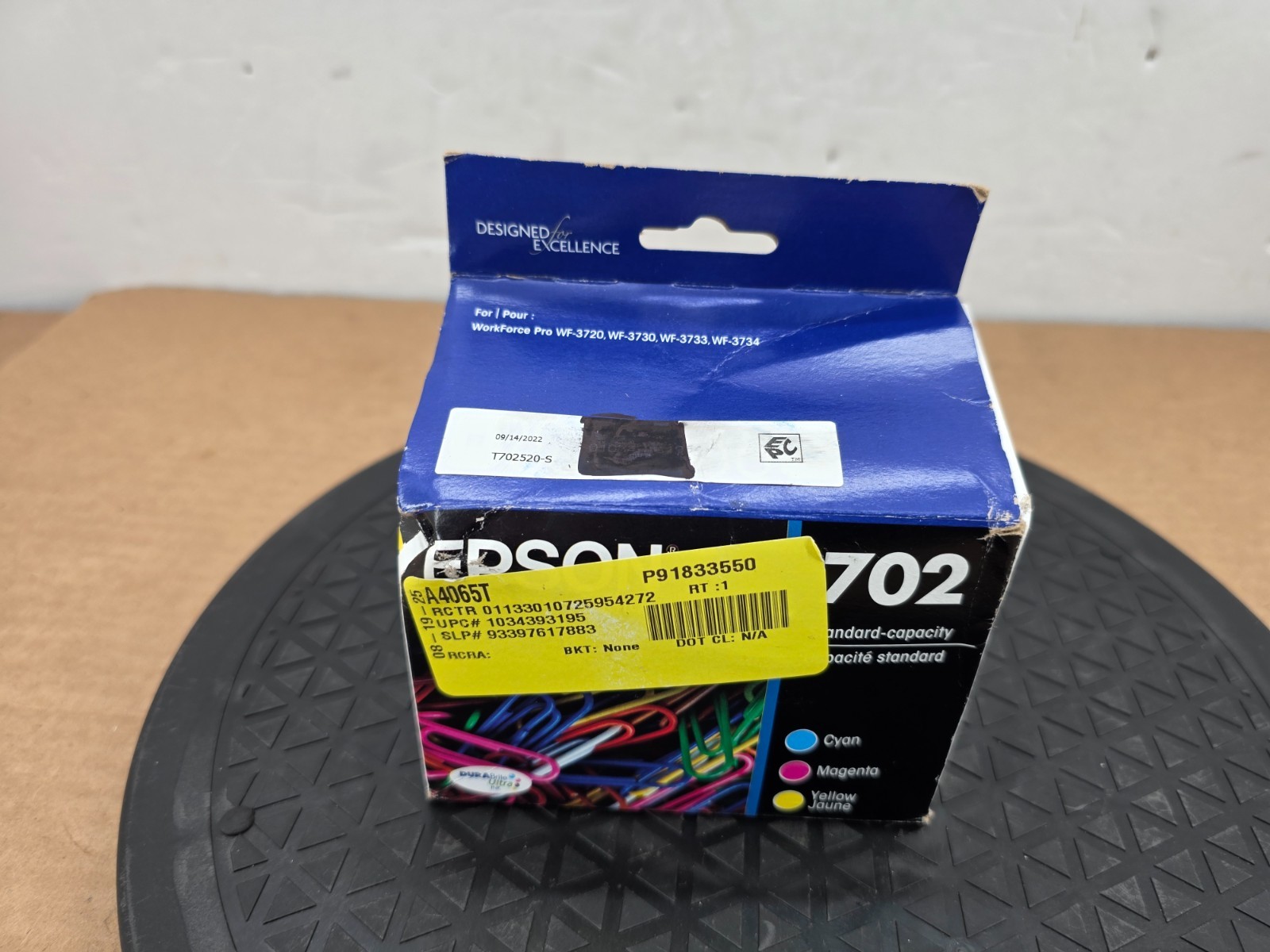 Epson 702 (T702520) Ink Cartridge 3 Pack EXP. 2022 
