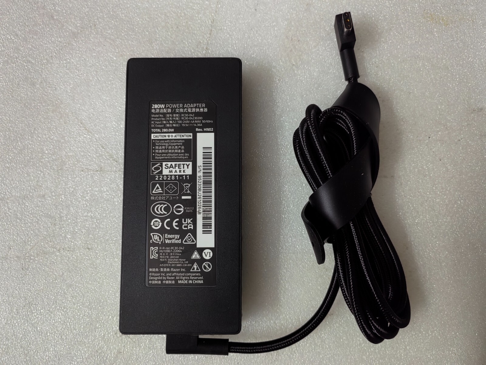 19.5V 14.36A RC30-042 For Razer Blade 16 RZ09-0483 RTX4070 2023 Laptop 280W OEM