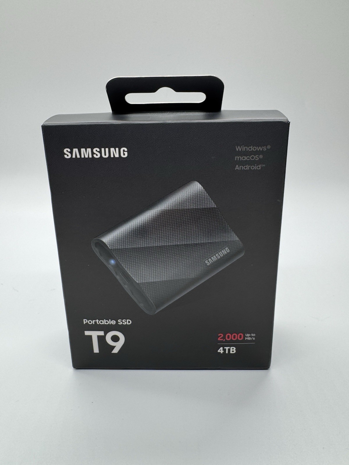 Samsung Portable SSD T9 4TB Model: MU-PG4T0B (New Sealed)