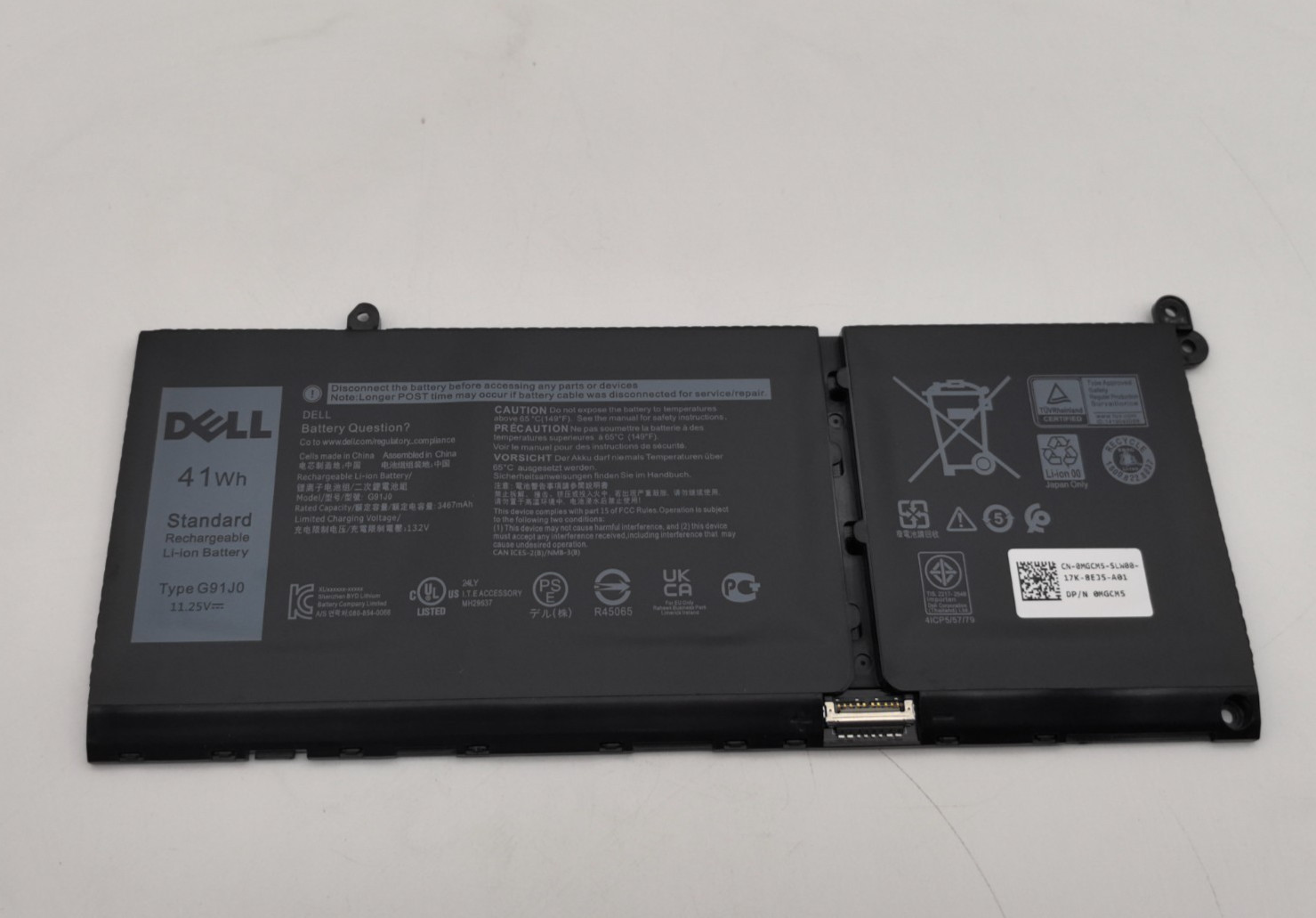 OEM G91J0 0WV3K8 Battery For Latitude 3320 3420 3520 Inspiron 15 3511 MGCM5/41WH