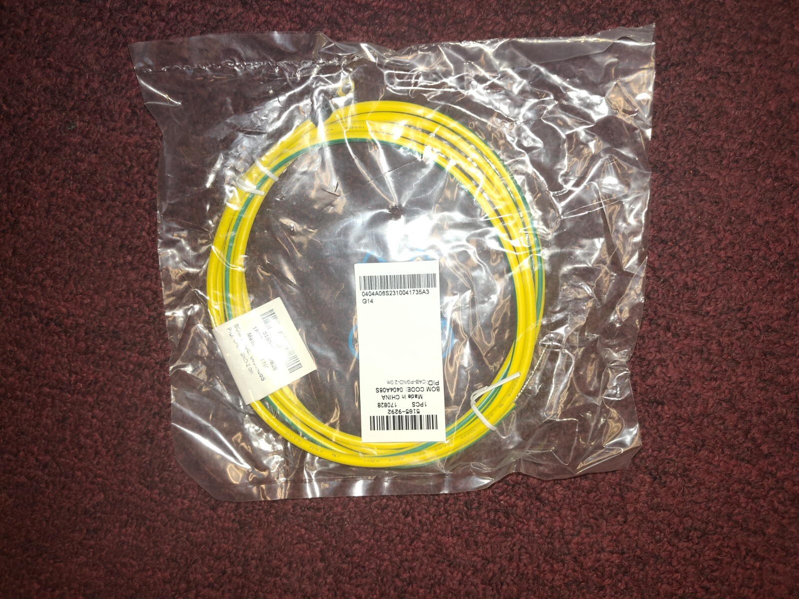 Genuine HP Server Cabinet 120107 Ground Cable 5185-9292 NEW SEALED CAB-PGND-2.0m