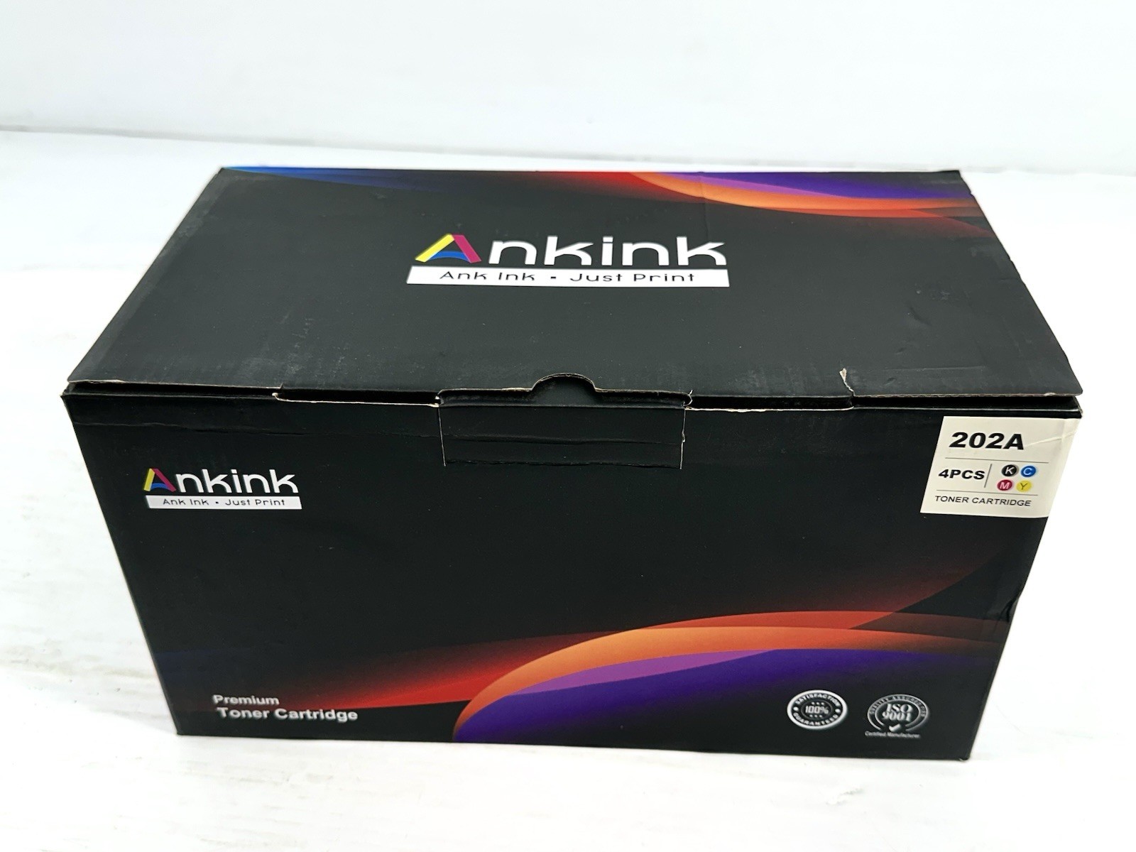 Ankink Compatible hp 202  Toner Cartridge 4 pack - 3 color + 1 Black, New