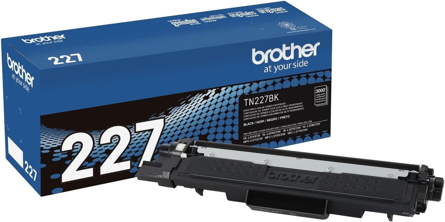 Brother TN227BK High-Yield Black Toner Genuine