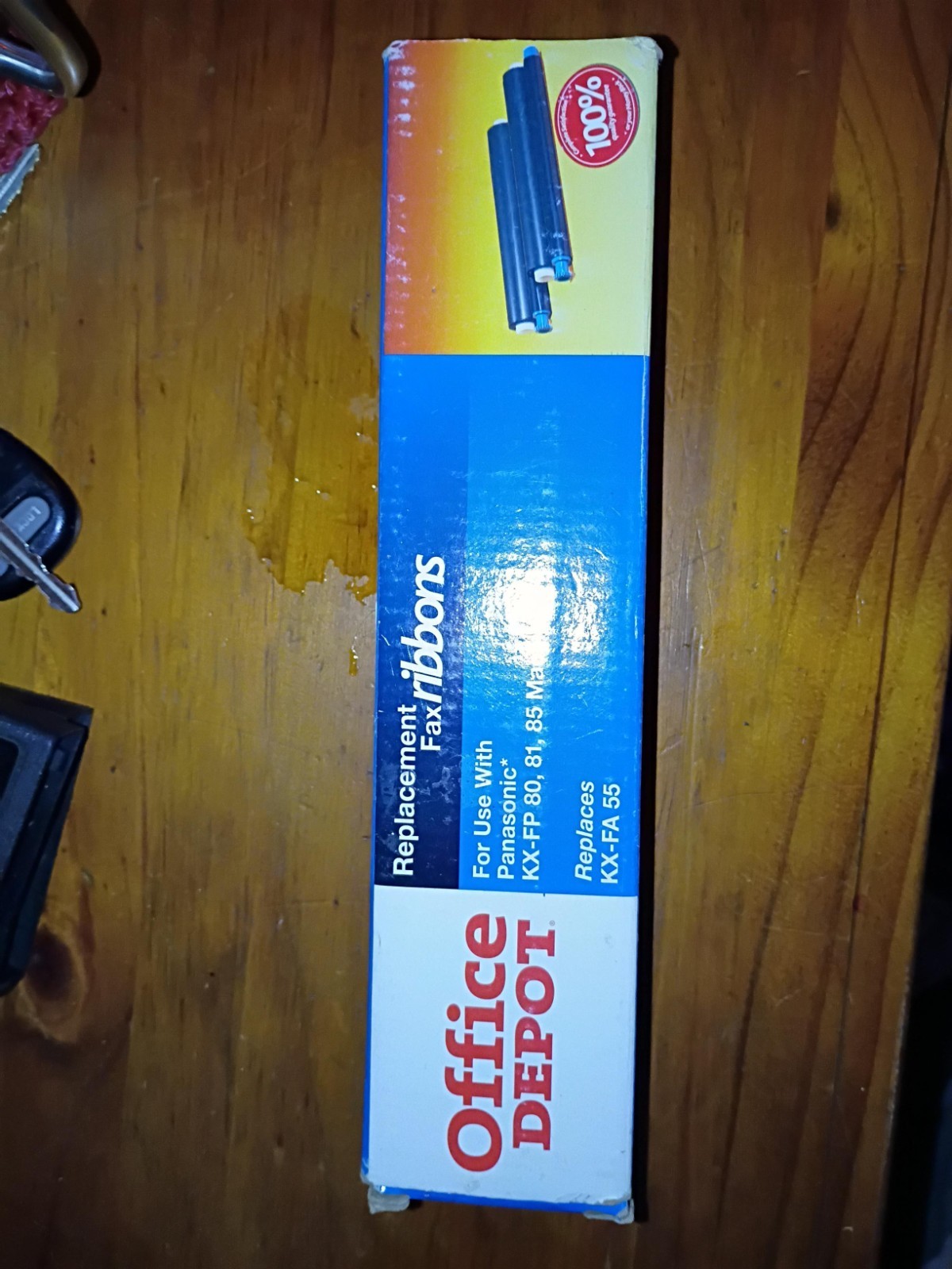 OFFICE DEPOT BLACK REPLACEMENT FAX RIBBONS PANASONIC KX-FP 80, 81, 85 MACHINES