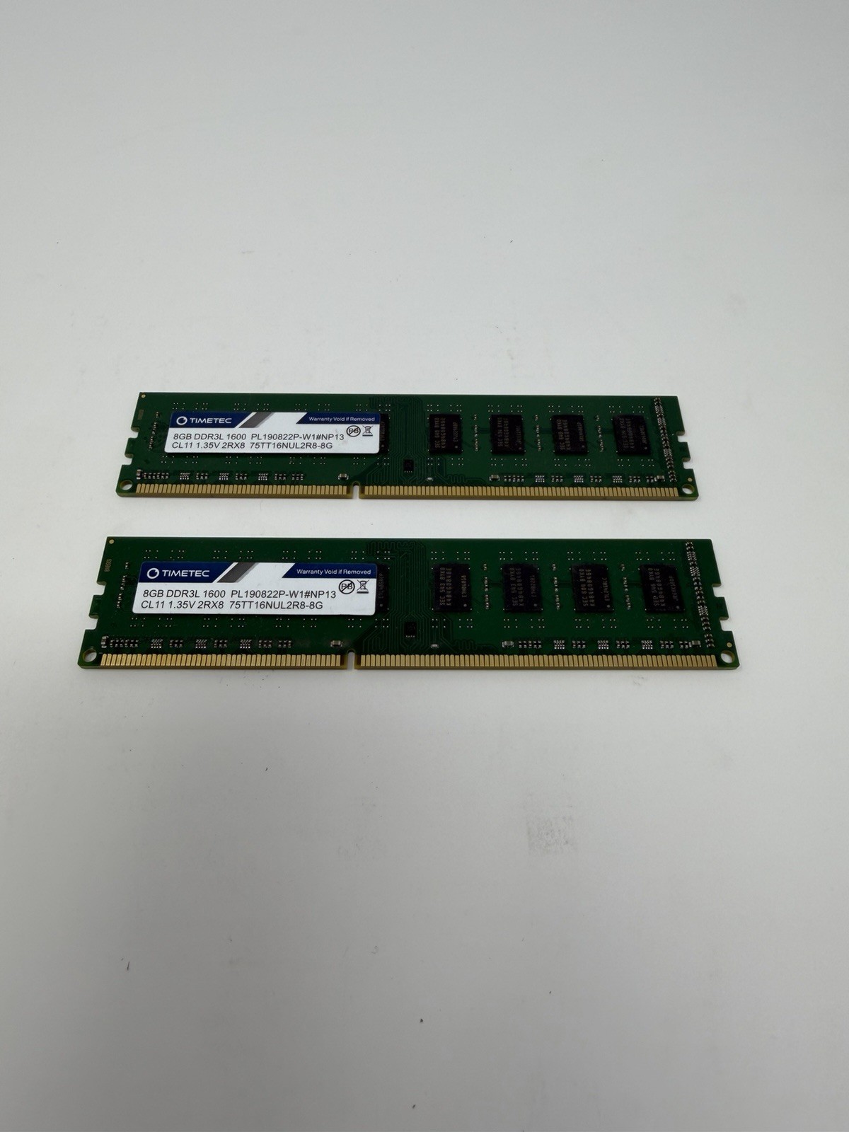 Timetec 16GB 2x8GB DDR3L-1600 PC3L-12800U Desktop RAM Tested