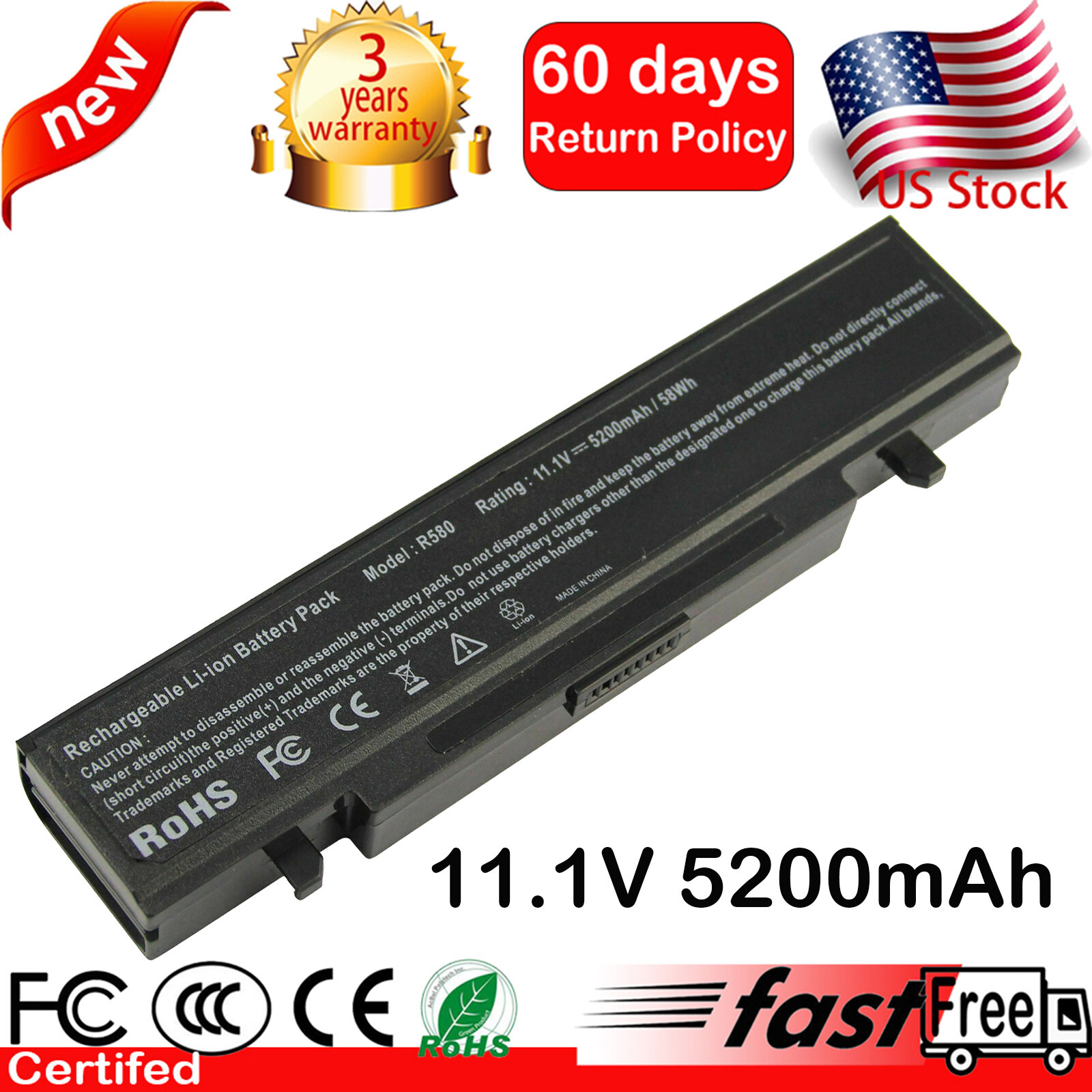AA-PB9NC6B AA-PB9NS6B Battery For SAMSUNG Q430 R480 R468 R430 R470 R440 NP300