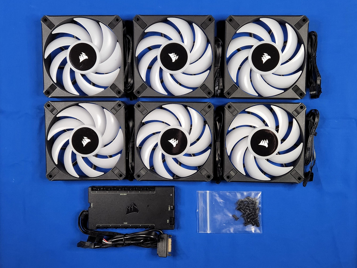 Corsair AF120 PC Case Fans with Commander Core XT Controller