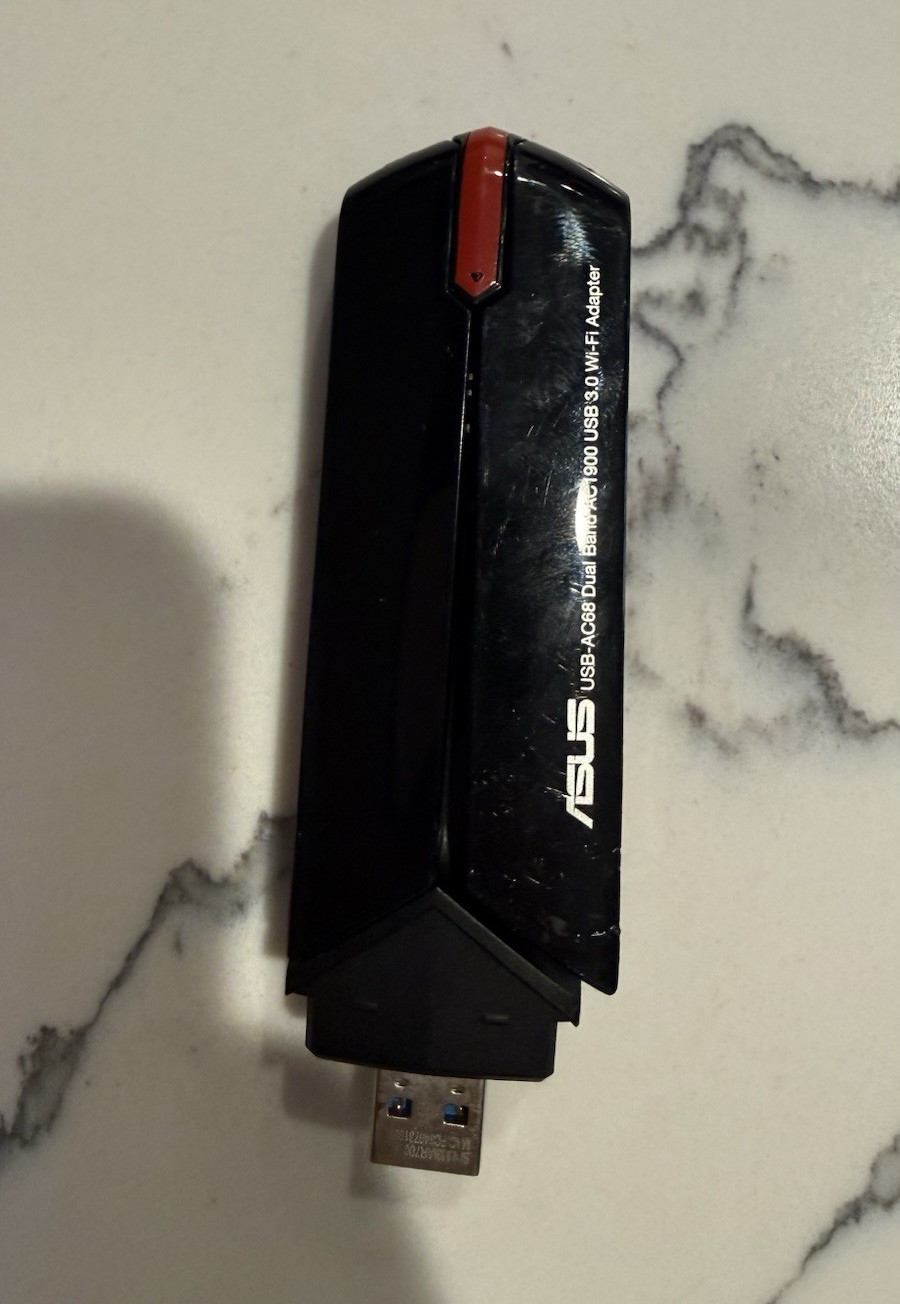 ASUS USB-AC68 Dual-Band AC1900 1900Mbps USB 3.0 802.11ac Wi-Fi Adapter