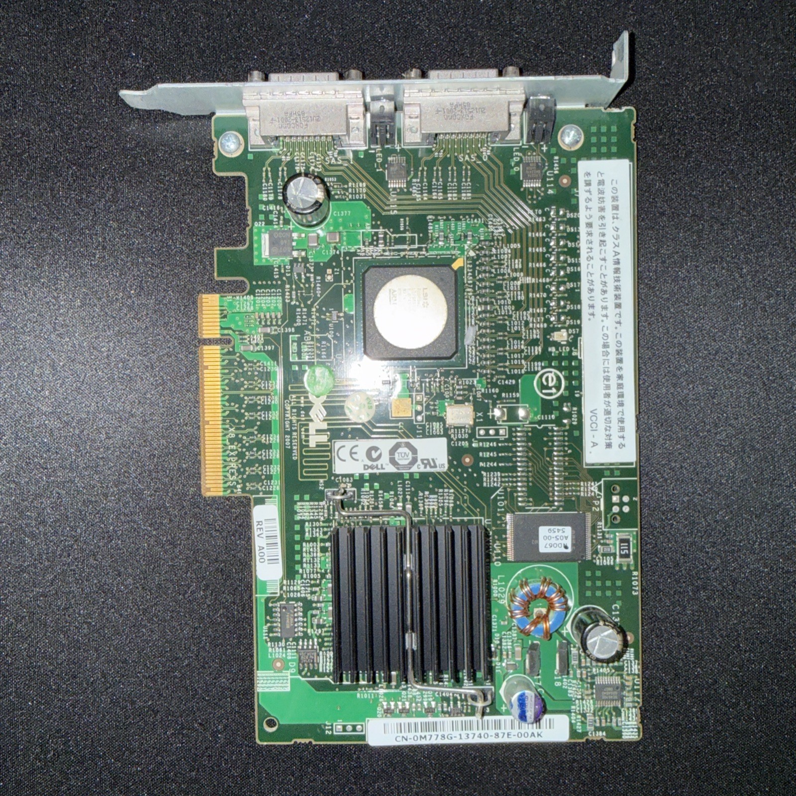 FOR Dell PERC 5/E PCI-E x8 Dual Channel HBA External 0M778G M778G