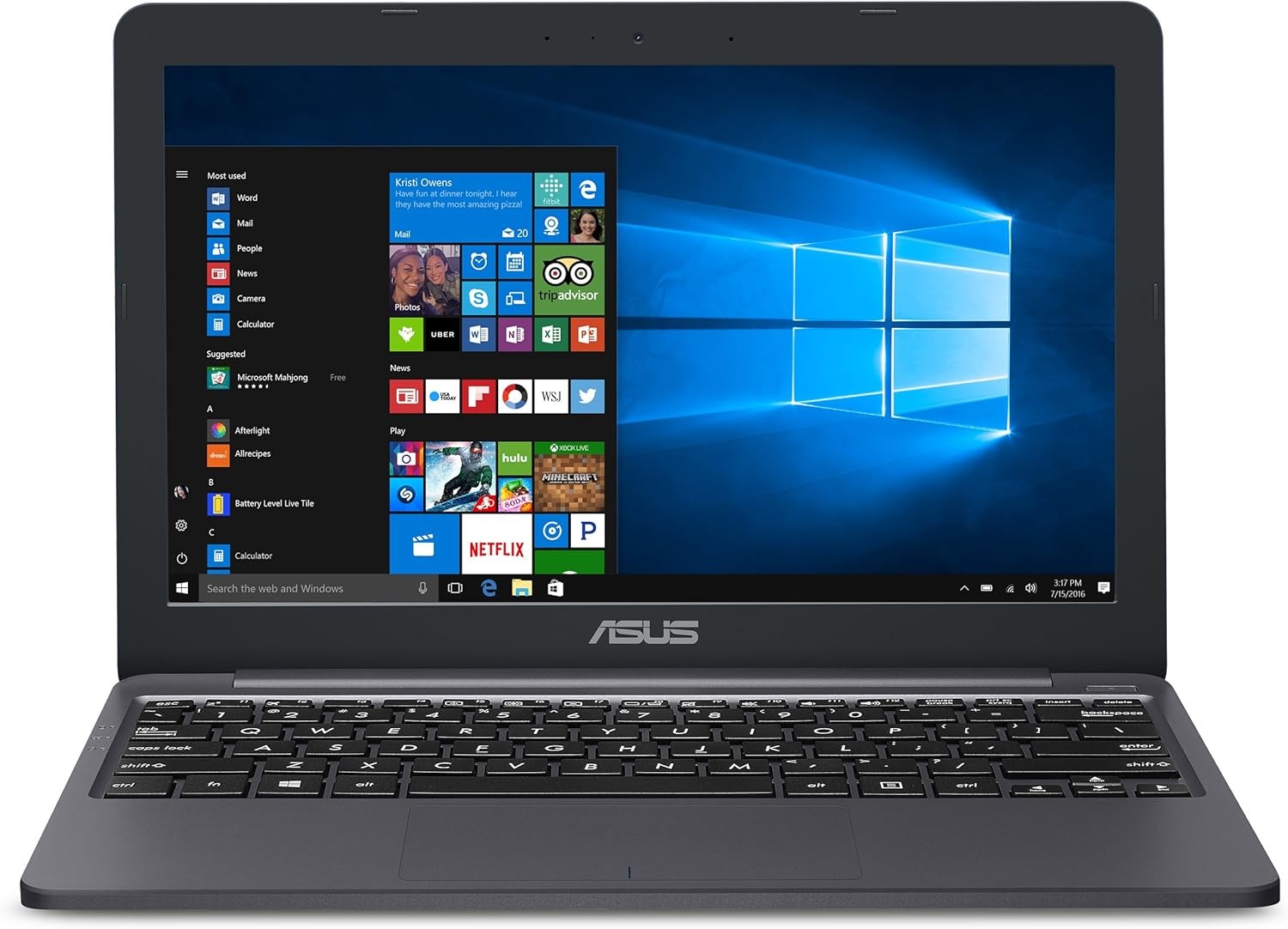 ASUS VivoBook L203MA Ultra-Thin Laptop - Black/Grey (Used)