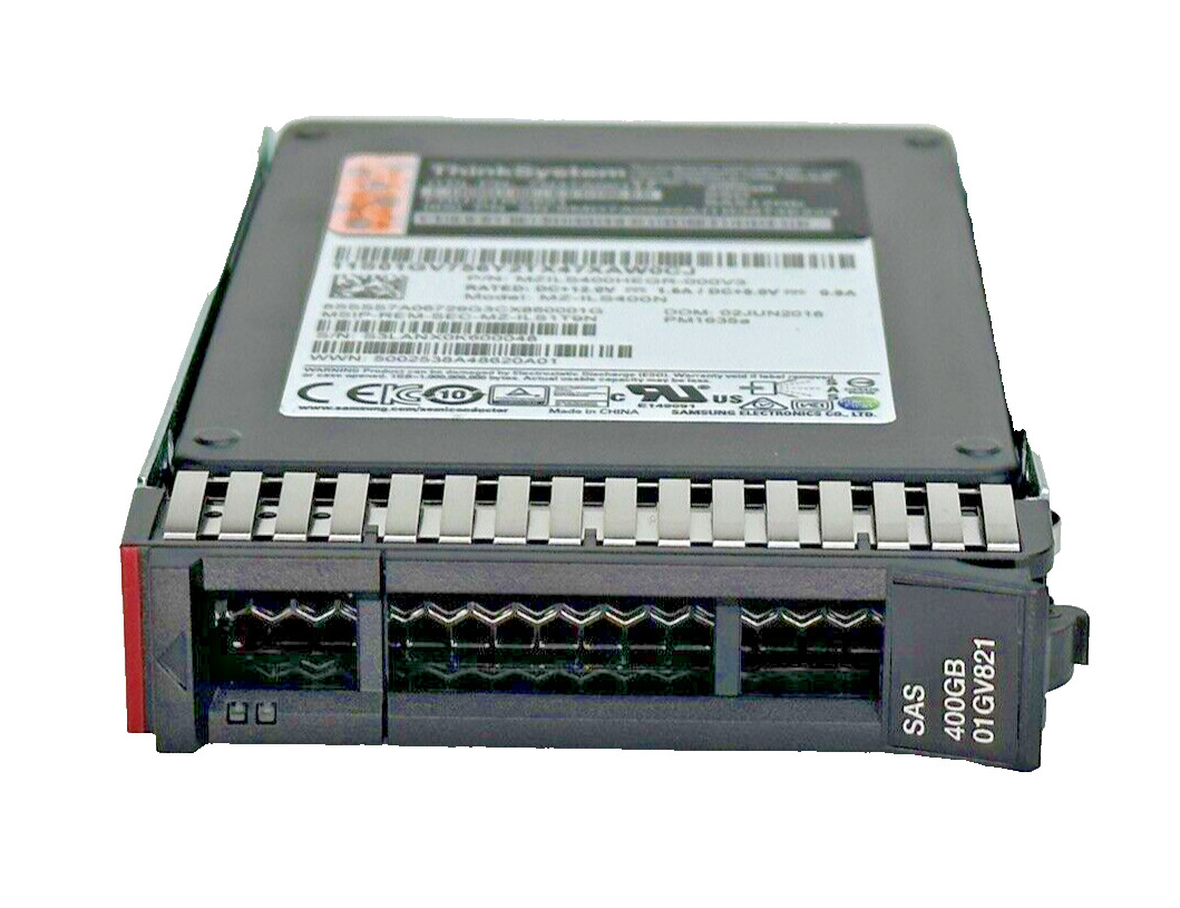 100% Lenovo 400GB SAS 12Gb/s 2.5