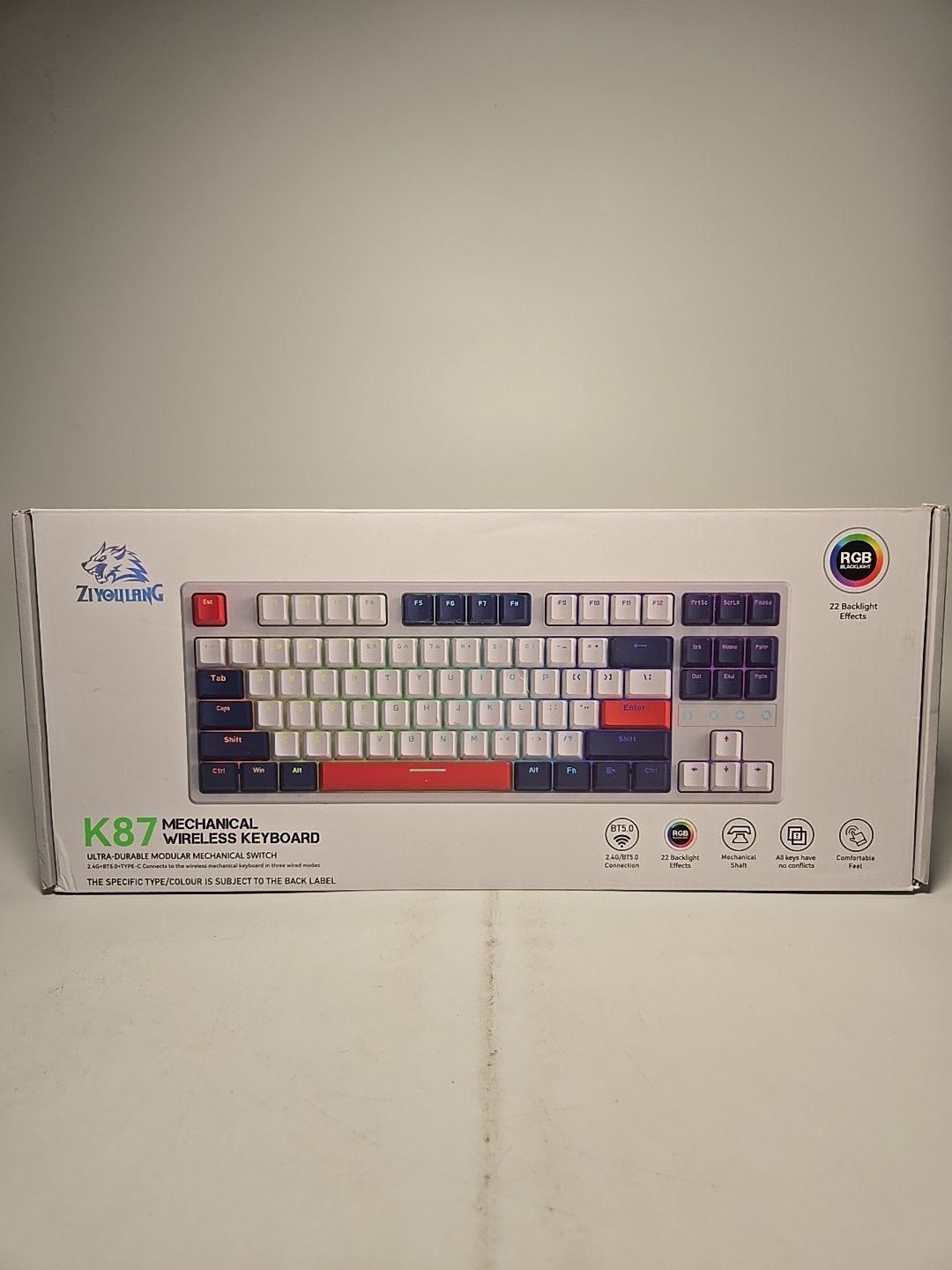 ZIYOULANG Mechanical Wireless Keyboard - Graphite K87