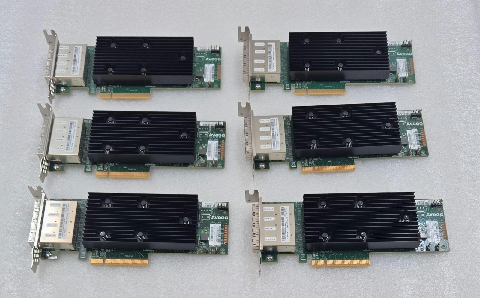 [LOT 6] Avago SAS9305-16e External PCIe Raid Controller 01DH561 16-Port  12Gbps
