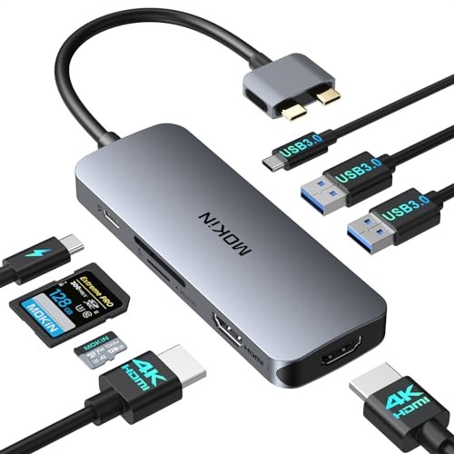 MOKiN 8-IN-2 Docking Station Dual Monitor for MacBook Pro Air - MOUC0423