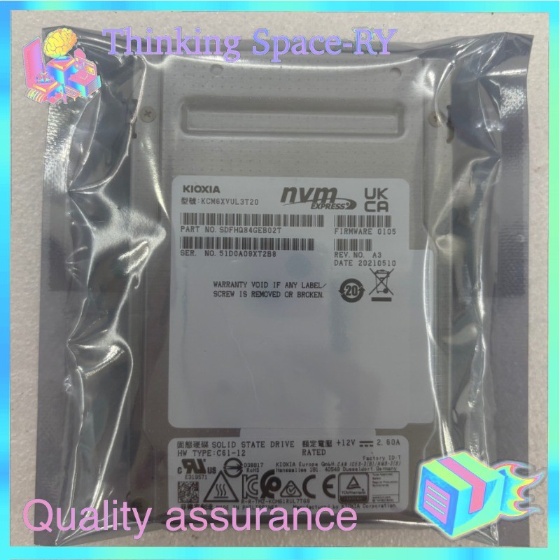 Kioxia KCM6XVUL3T20 SDFHQ84GEB02T 3.2TB Pcle 4.0 NVME SSD Solid State Drives