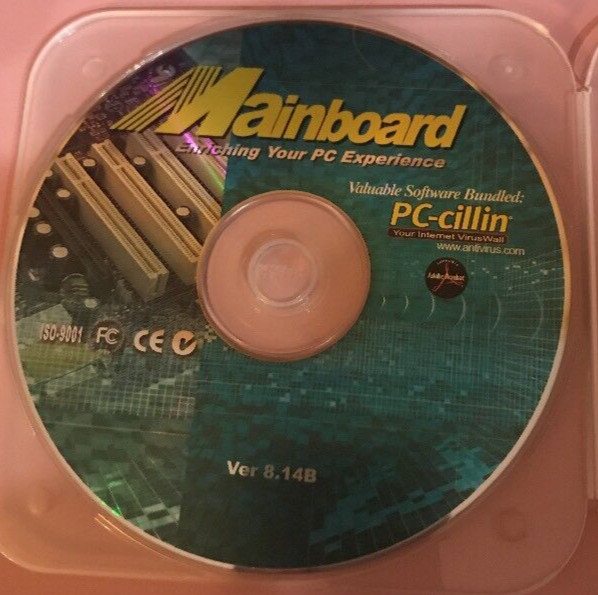 Mainboard PC CD with PC-Cillin software bundled Tested Ships N 24h