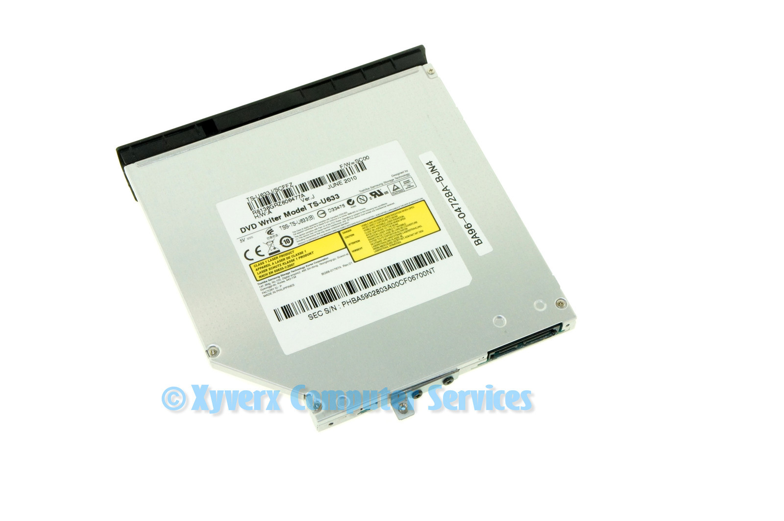 BA96-04728A TS-U633 SAMSUNG DVD DRIVE W/ BEZEL NP-Q430 NP-Q430-JSB1US (GRD A+)
