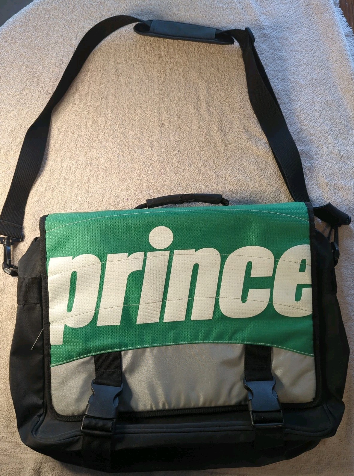 Vintage Prince Tennis Team Laptop Messenger Travel Bag Briefcase Pickleball
