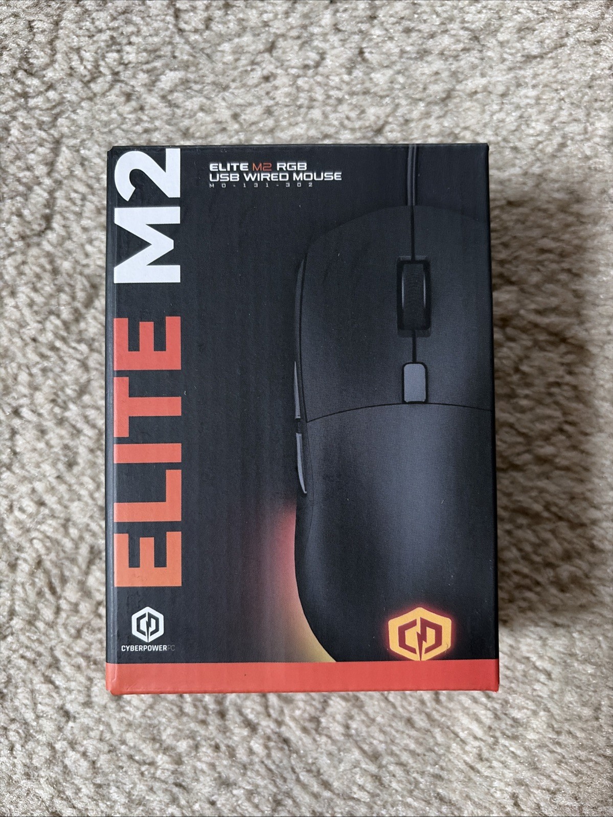 NEW Cyberpower Elite M2 Gaming Mouse For PC RGB Wired Black