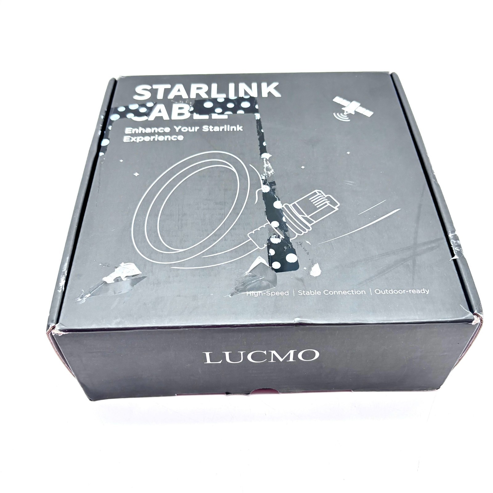 LUCMO 30 Meters High Speed Outdoor Ready Starlink Cable Model STK17- Gray 