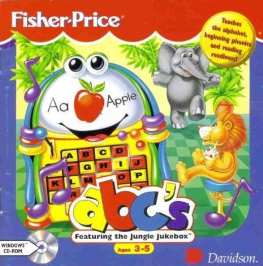 Fisher-Price ABCs PC CD kids learn alphabet phonics reading letters jukebox game