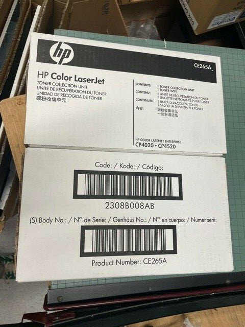 Lot of 2 Genuine New sealed HP CE265A 648A Toner Collection Unit CP4020 CP4520