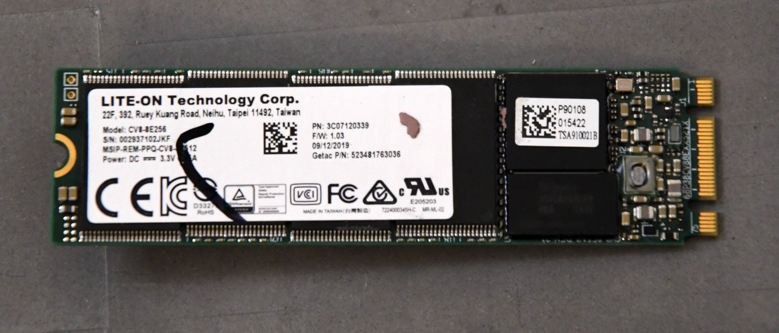 256GB M.2 2280 SATA SSD CV8-8E256 Lite-On