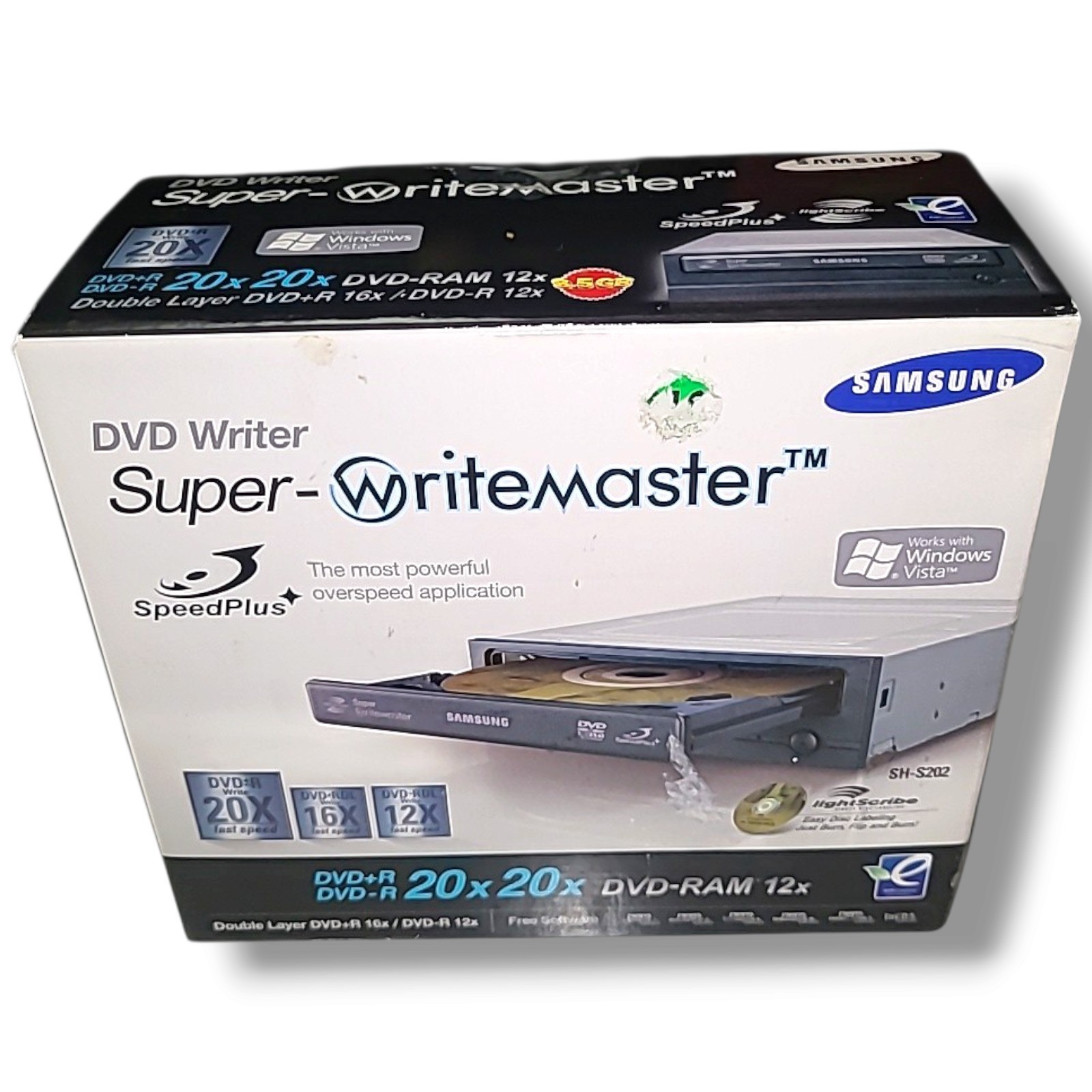 New Samsung 20x DVD Writer DVD-RW IDE Lightscribe DL Burner Drive in Sealed Box 