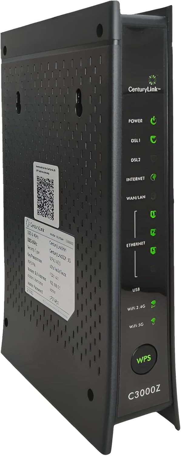 Zyxel C3000Z CenturyLink AC2200 Dual-Bonded 2.4/ 5ghz Wireless WiFi Modem Router