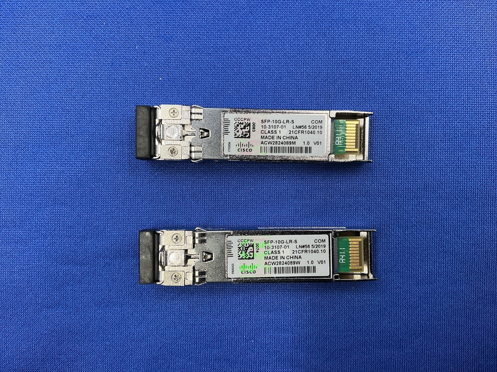 SFP-10G-LR-S Genuine Cisco 10GBASE-LR 10KM SMF SFP Module 10-3107-01
