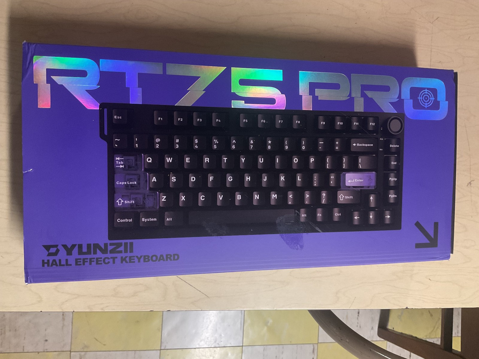 YUNZII RT75 PRO Dual 8K Wireless Gaming Keyboard NEW in box Hall Effect Keyboard