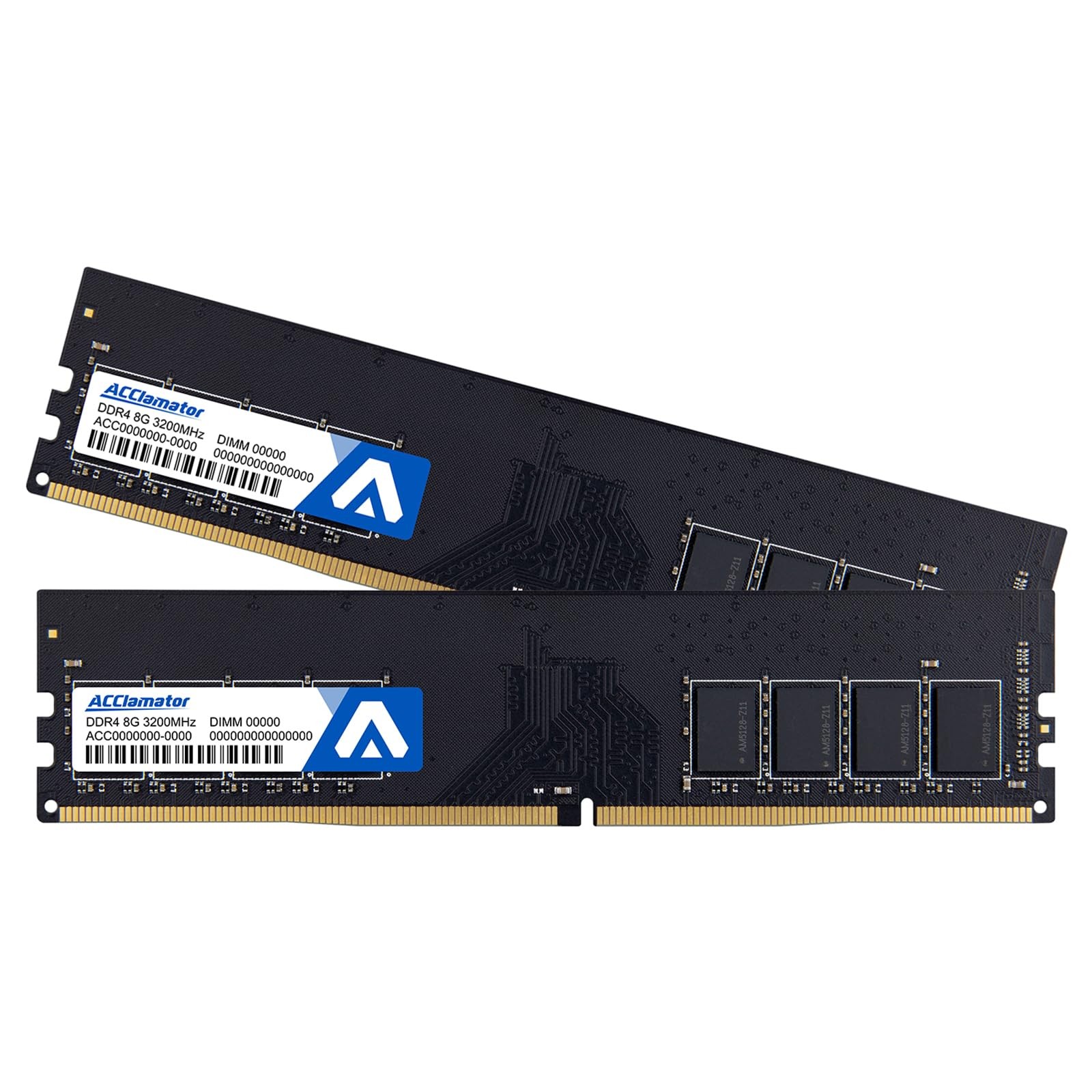 Acclamator DDR4 RAM 16GB (2x8GB) 3200MHz PC4-25600 XMP CL18 1.35V DIMM