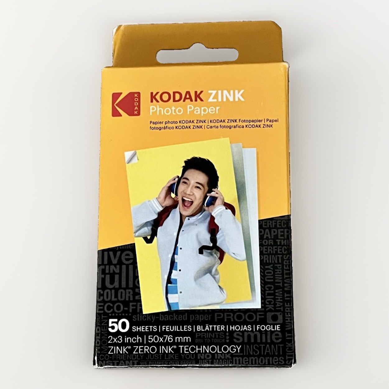 Kodak 2x3” Zink Photo Paper 50 Sheets Sticky-Backed Photo Paper *BRAND NEW*